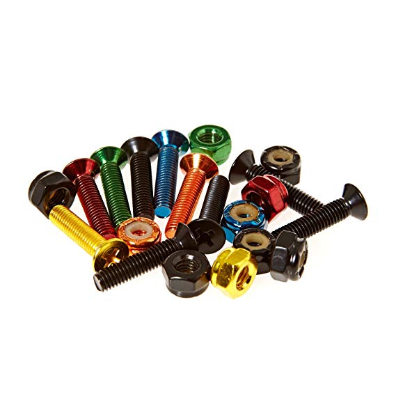 Enjoi Little Buddies Bolts Hardware Multi-Color - 7/8in (10 piece)